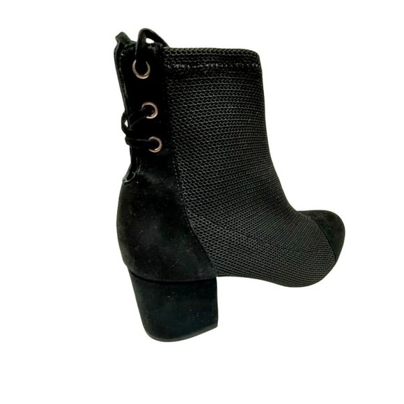 NIB SCHUTZ EMILIA KNIT TEXTURED BOOTIE IN BLACK  SZ  8.5 - Picture 11 of 14
